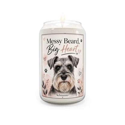 Schnauzer Love Soy Candle — 13.75 oz Scented Jar