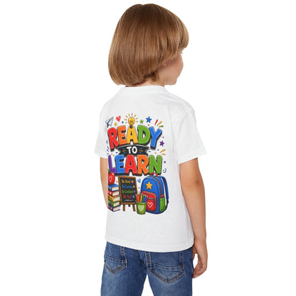 Toddler T-Shirt — "Ready to Learn" Back-to-School Kids Tee