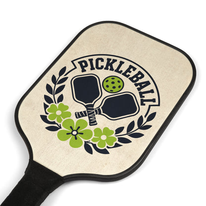 Pickleball Paddle Set — Floral Pickleball Kit with 2 Paddles & Balls