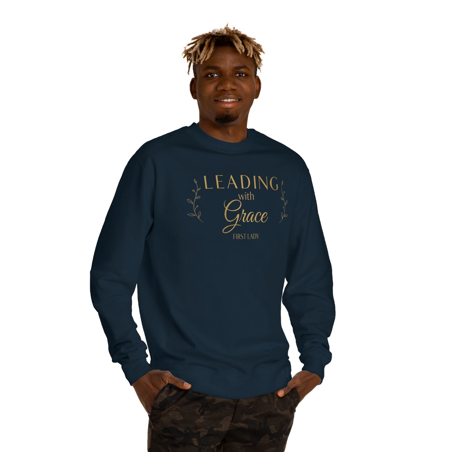 Leading with Grace Sweatshirt — Inspirational Women's Leadership Crewneck