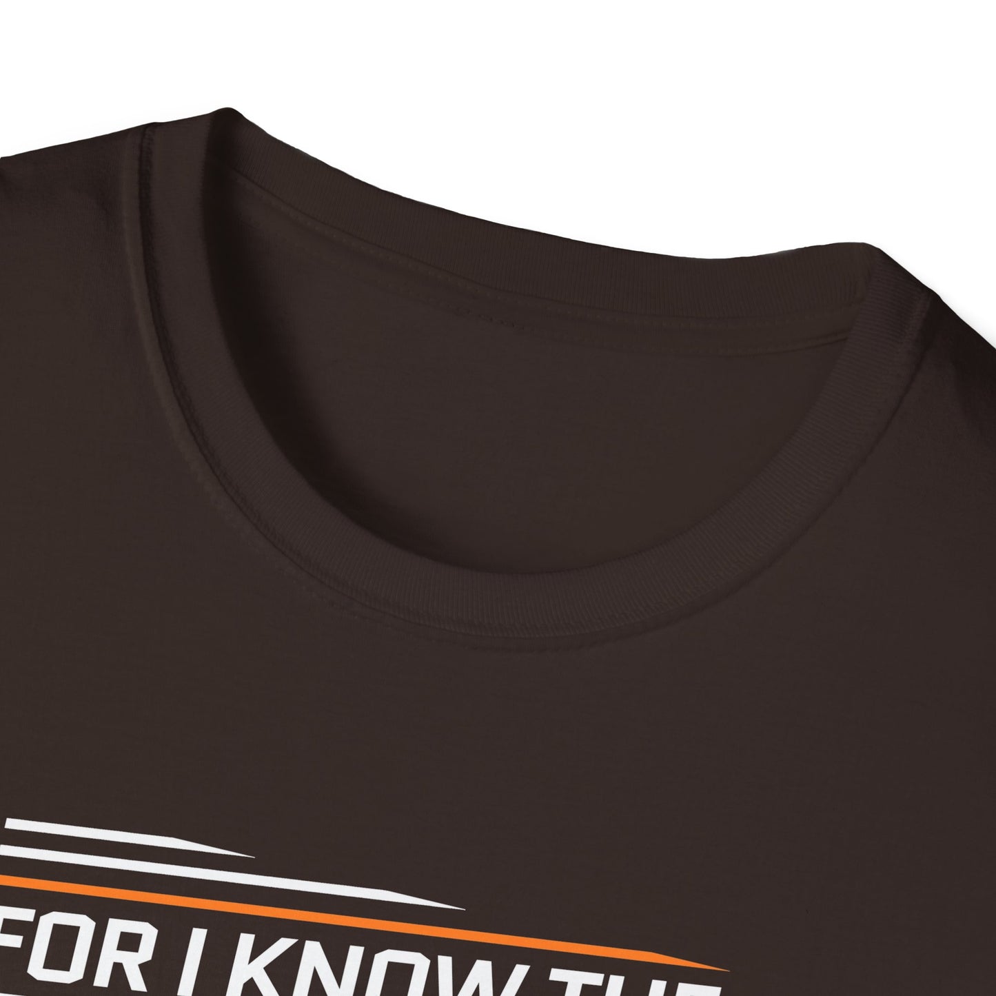 For I Know the Plans I Nave for You Declares the Lord Plans to Prosper You and Not to Harm You Plans to Give You Hope and a Future T-Shirt
