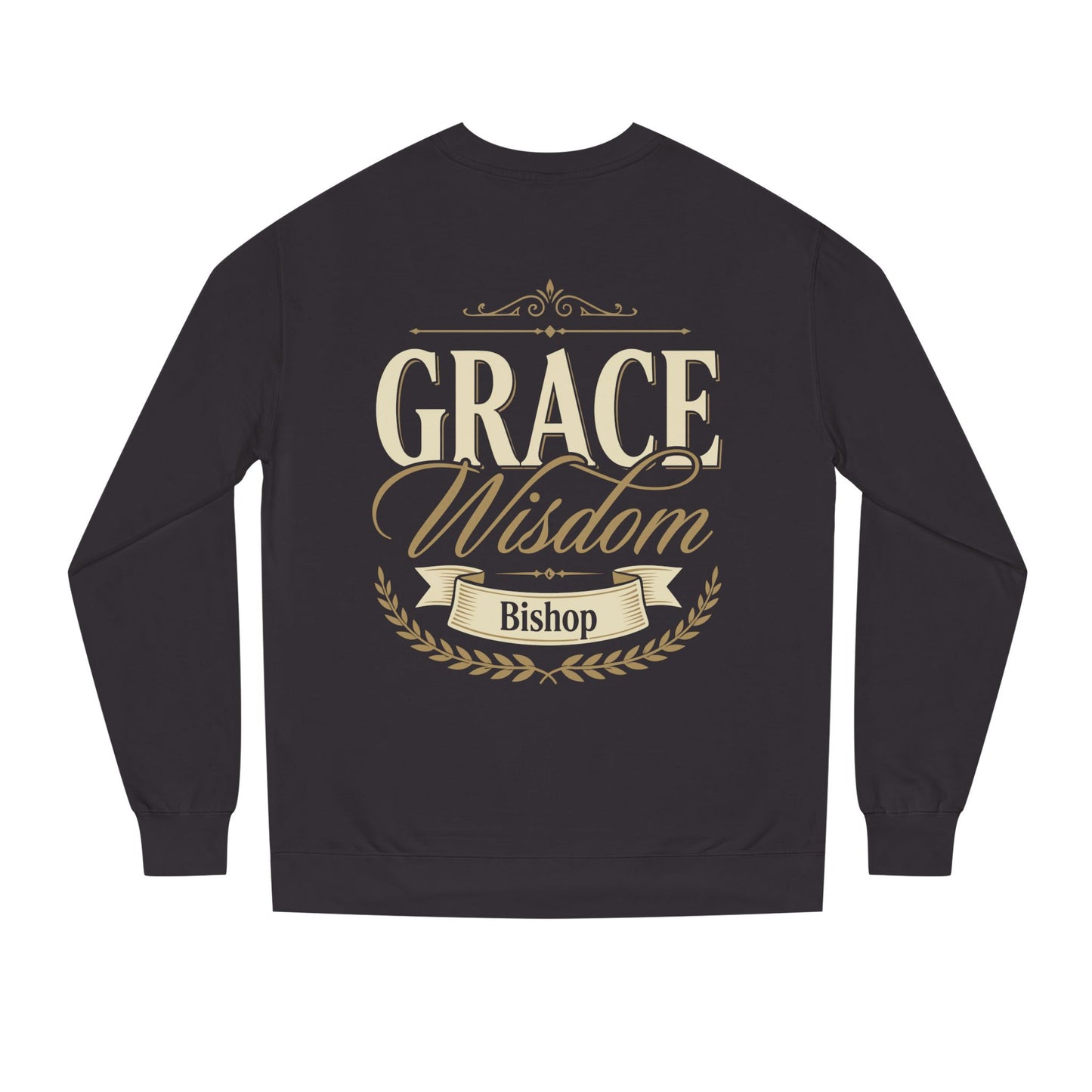 Grace & Wisdom Bishop Sweatshirt — Inspirational Religious Crewneck