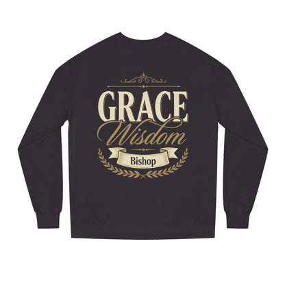 Grace & Wisdom Bishop Sweatshirt — Inspirational Religious Crewneck
