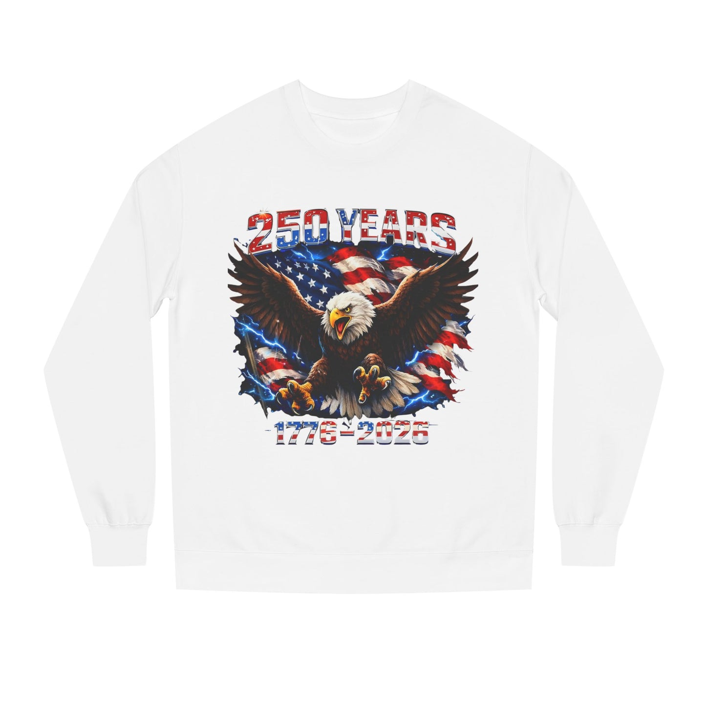 250 Years 1776–2026 Eagle Flag Sweatshirt