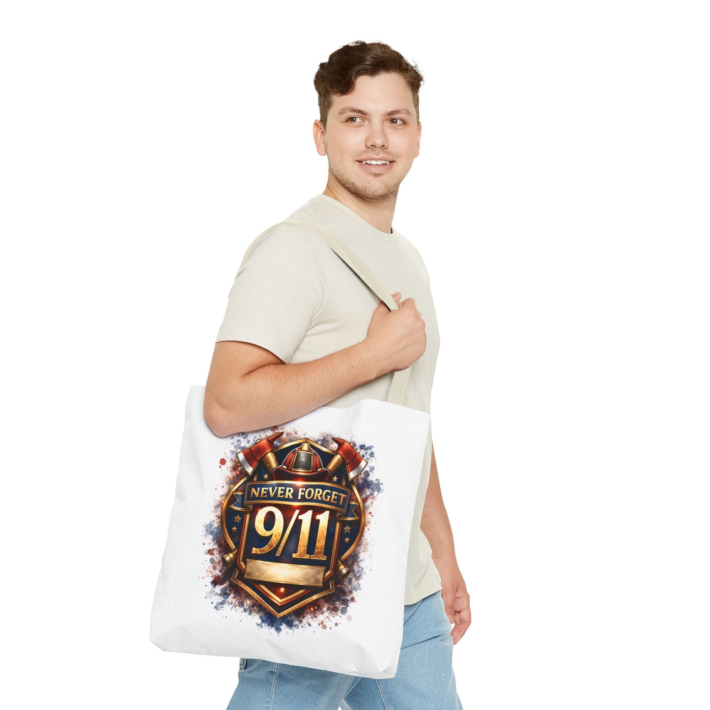 Never Forget 9/11 Memorial Tote Bag