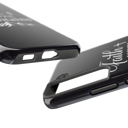 Faith Moves Mountains Tough Phone Case — Christian Inspirational Mountain Design