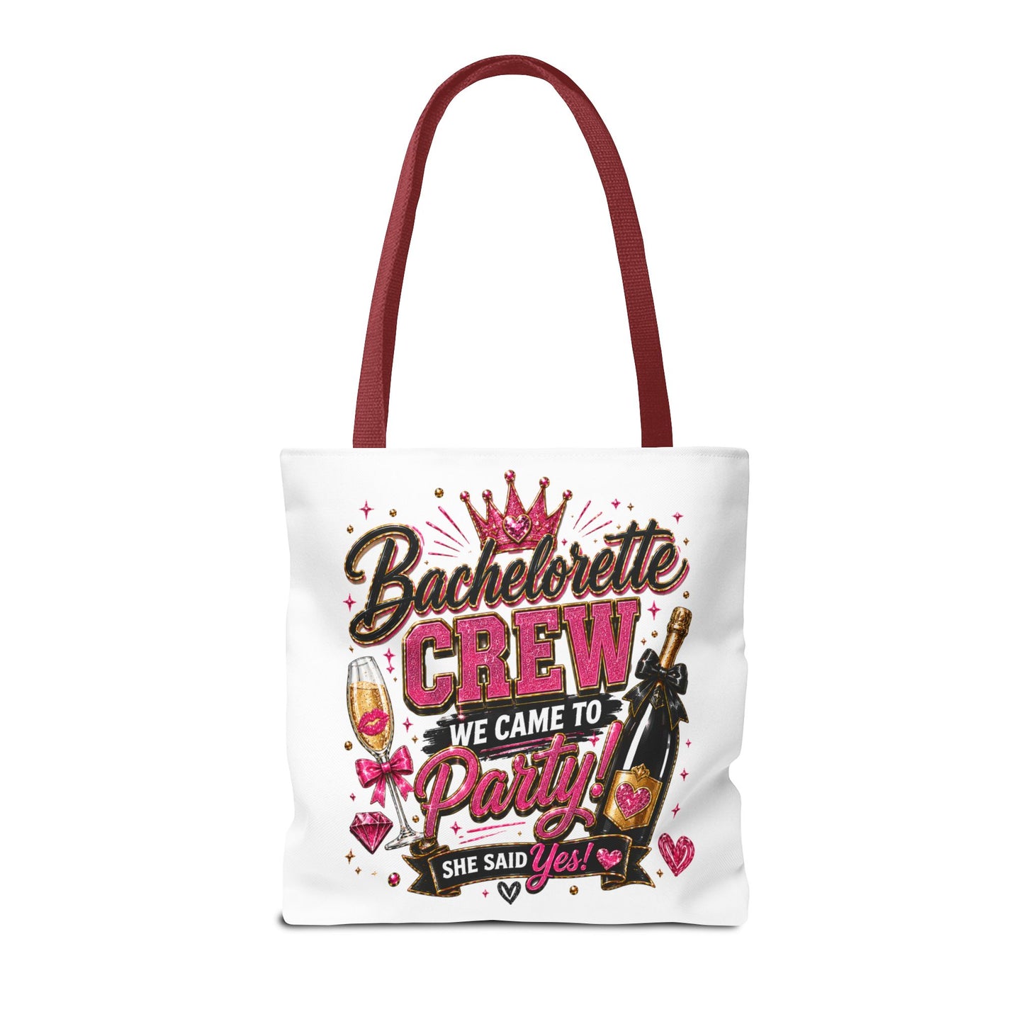 Bachelorette Crew Party Tote Bag — 'We Came to Party' Bridal Shower Gift