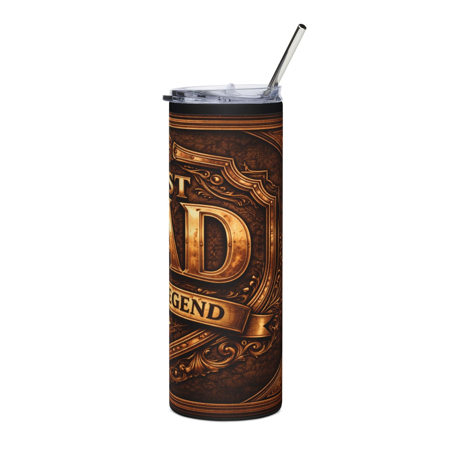 Best Dad Stainless Steel Tumbler 20oz — "True Legend" Insulated Travel Cup