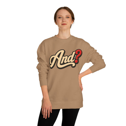 And? Retro Script Crewneck Sweatshirt