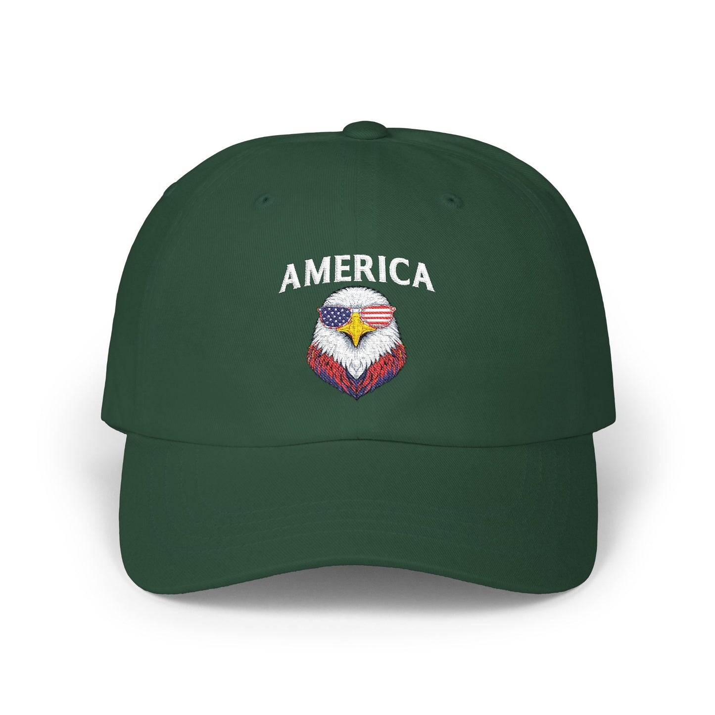 Dad Cap — Patriotic Eagle Embroidered Baseball Hat