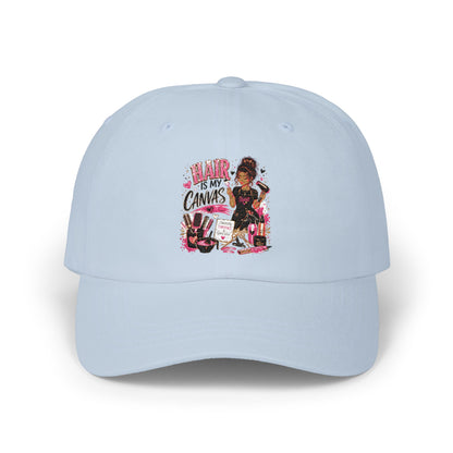 Dad Cap — Afro Girl 'Art Is My Canvas' Graphic Baseball Hat