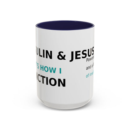 Christian Diabetes Coffee Mug – "Powered by Faith and a Little Bit of Insulin" Accent Mug (11/15oz)
