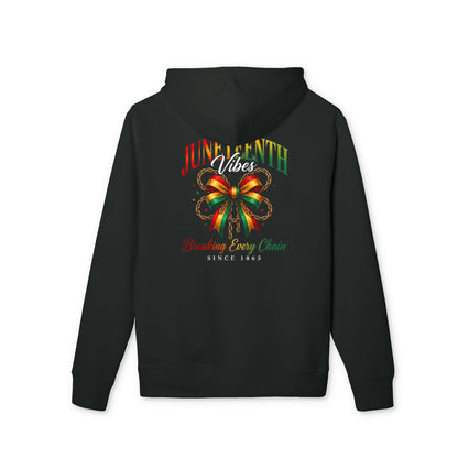 Juneteenth Ribbon Hoodie – "Breaking Every Chain" Celebration Sweatshirt