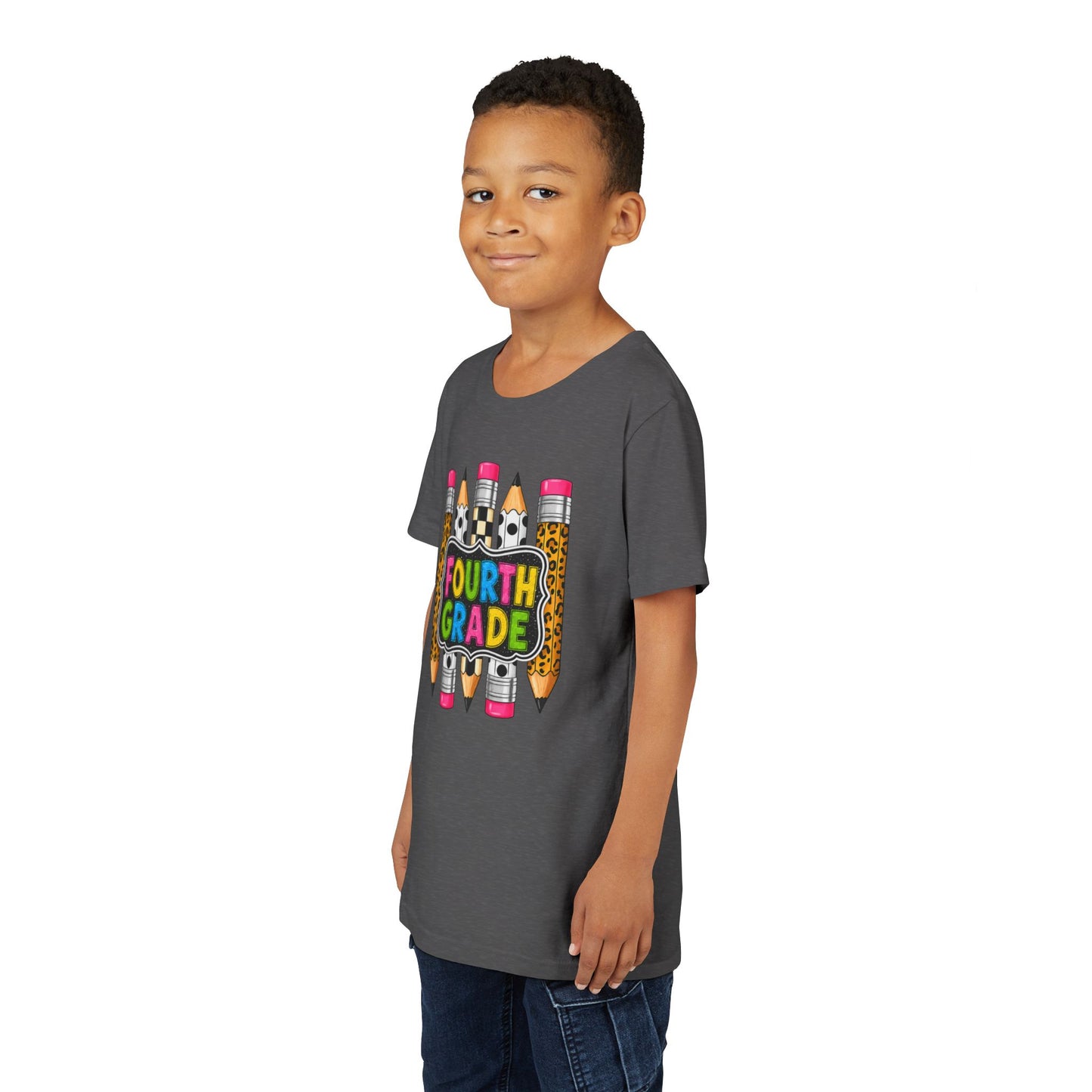 Fourth Grade Pencil Kids Tee – Back to School Youth Shirt