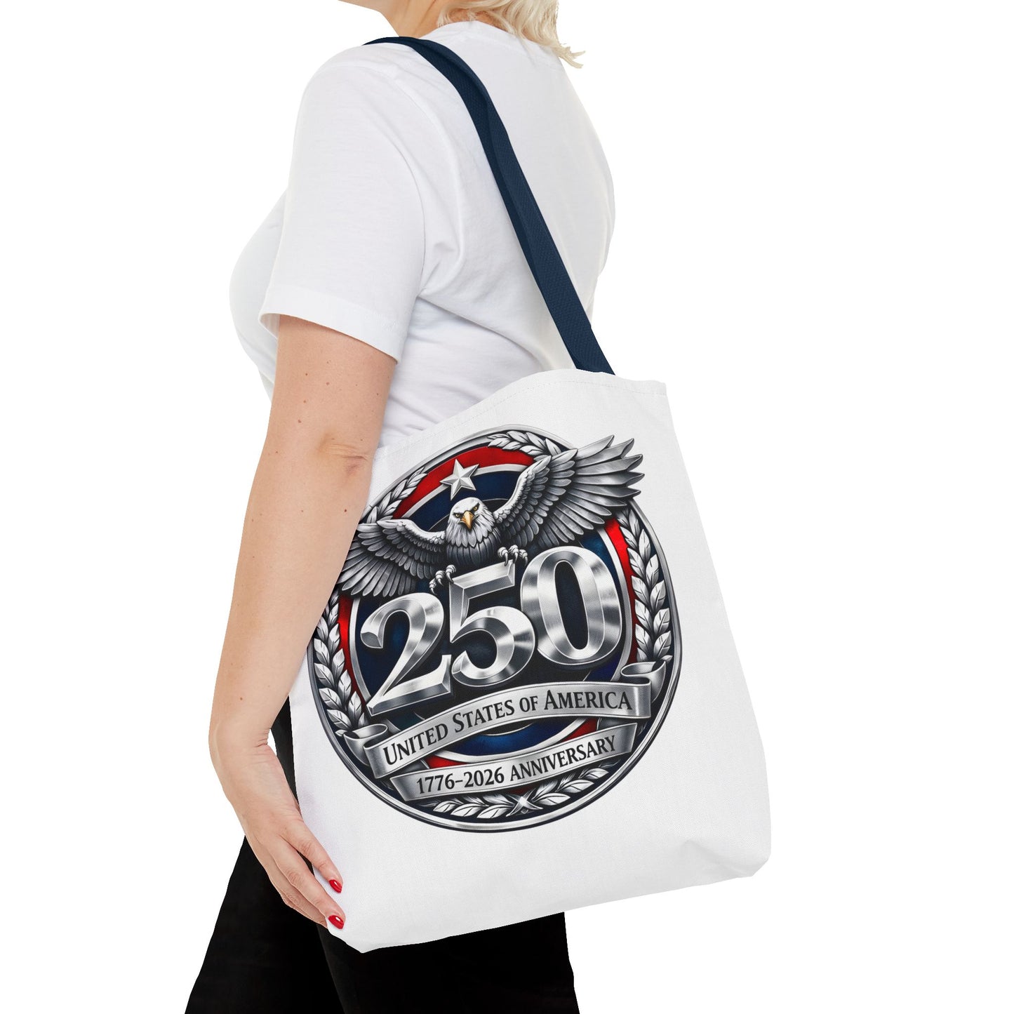 250th USA Anniversary Tote Bag — Patriotic Eagle 1776–2026 Commemorative Tote
