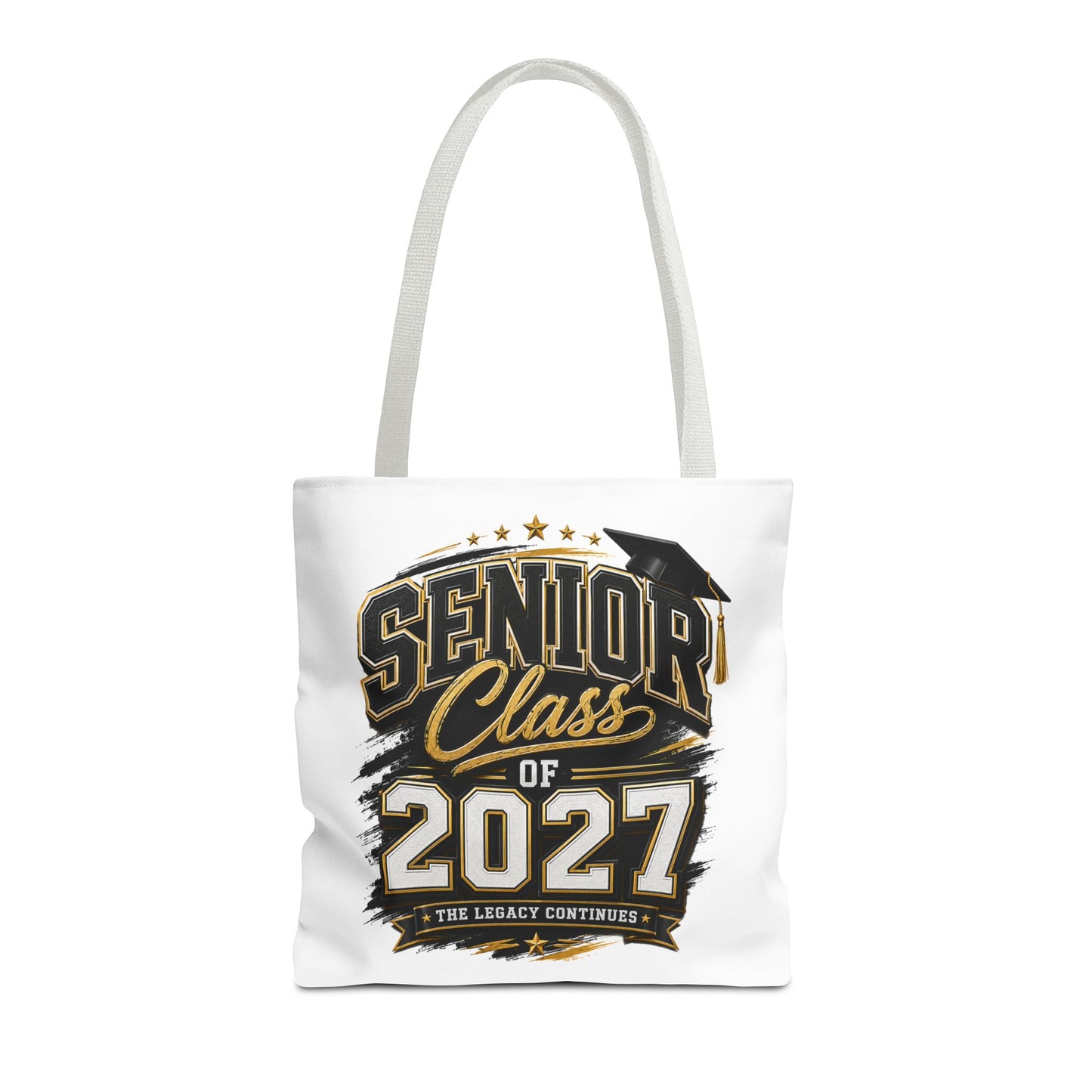 Senior Class of 2027 Tote Bag – Graduation Gift Tote with Cap Graphic