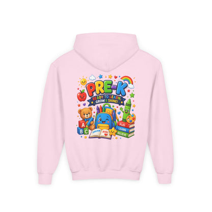 Pre-K Ready to Learn Youth Hoodie – Cute Back-to-School Preschool Sweatshirt