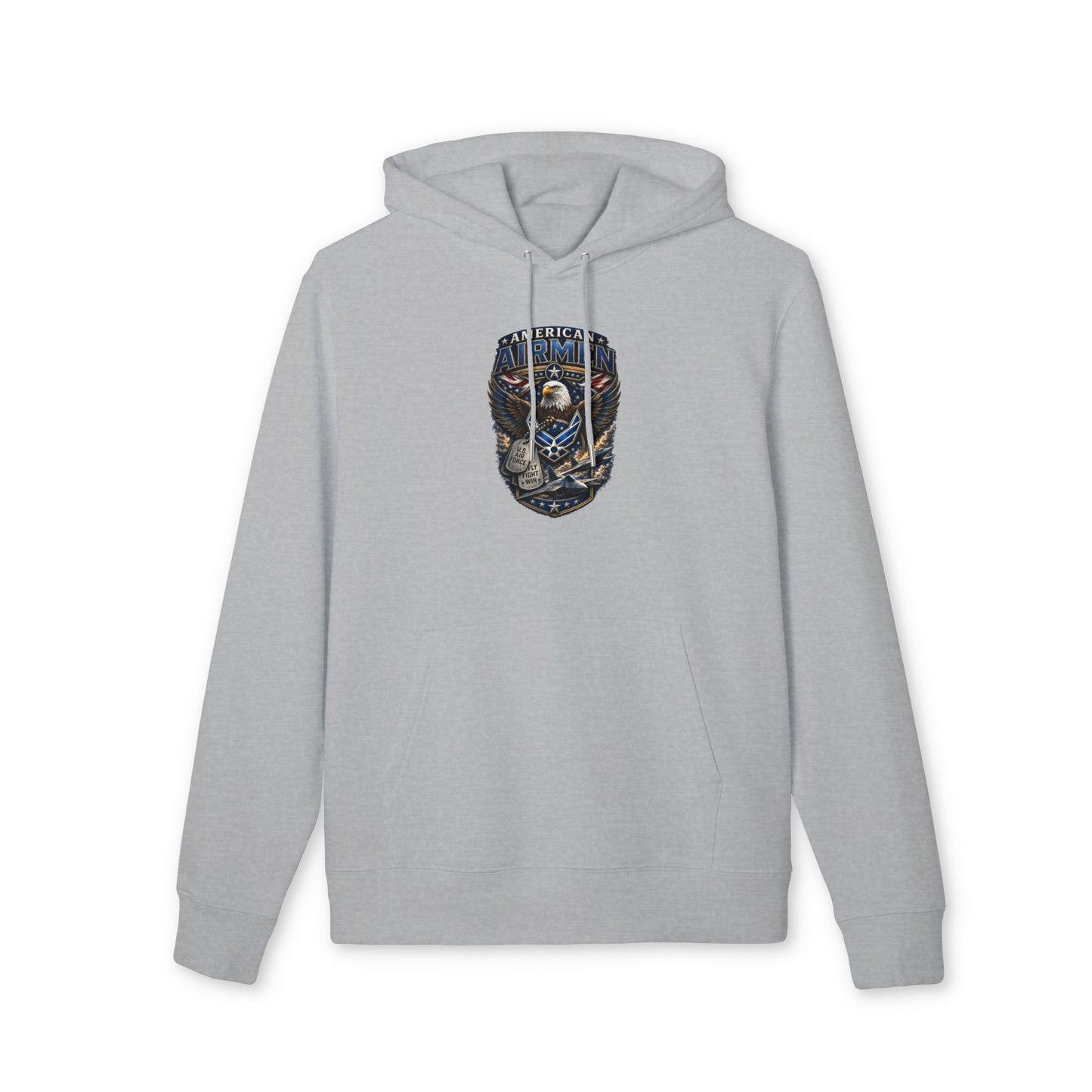 Airmen Eagle Emblem Hoodie – Military Pilot Aviation Graphic Sweatshirt