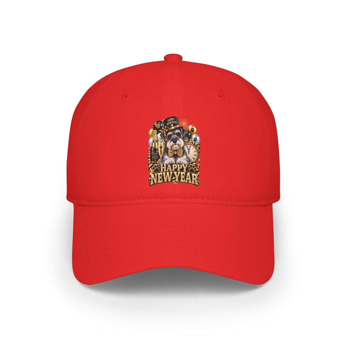 Happy New Year Bulldog Low Profile Cap