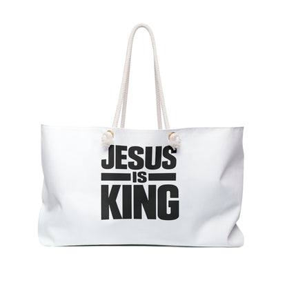 Jesus Is King Weekender Bag — Christian Travel Tote