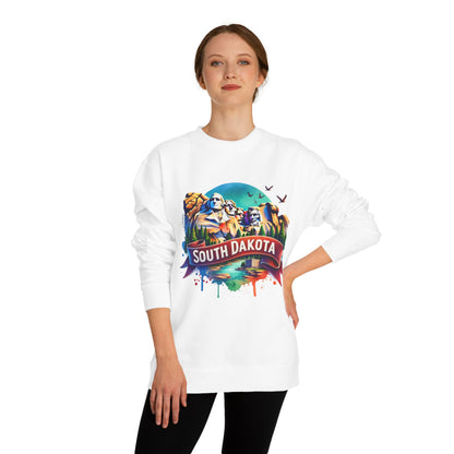 South Dakota Mount Rushmore Sweatshirt - Colorful State Pride Crewneck
