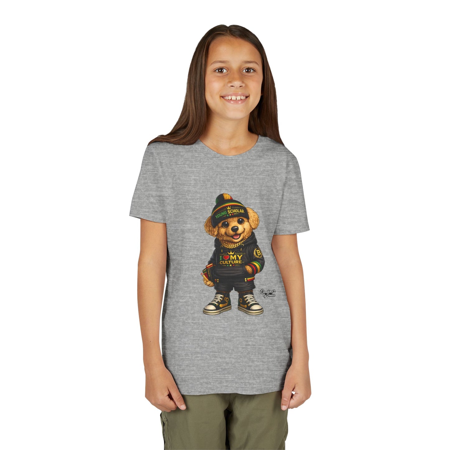 Youth Bear Graphic Tee – "I Love My Culture" Urban Streetwear