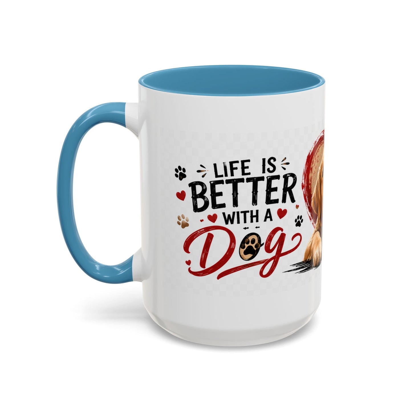 Pawsitive Vibes Coffee Mug - "Wag More, Worry Less" Dog Lover Accent Mug