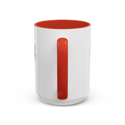 Juneteenth Ribbon Coffee Mug — Black/Red/Green Celebration Accent Mug