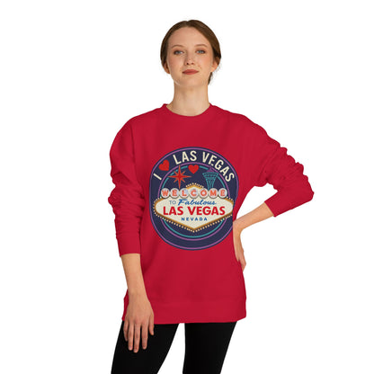 Las Vegas Welcome Sign Sweatshirt – Retro "I  Las Vegas" Crewneck