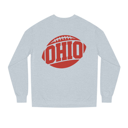 Ohio Football Crewneck Sweatshirt — Vintage Collegiate Game Day Pullover