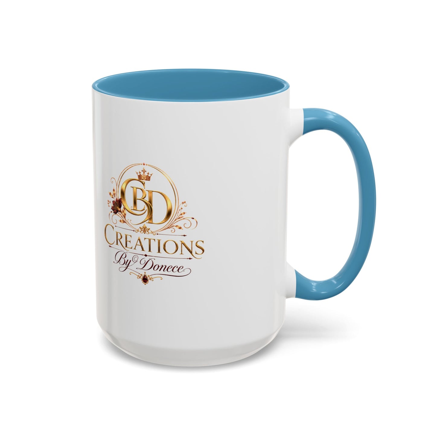 Accent Coffee Mug — Creations By Donece Logo Ceramic Mug (11/15 oz)