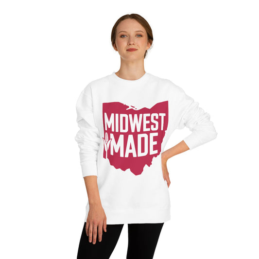 Midwest Made Sweatshirt — Ohio State Outline Corn Graphic Crewneck
