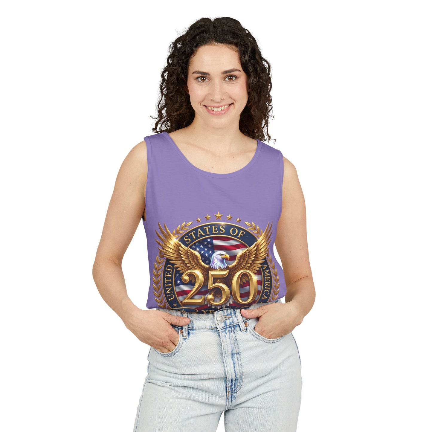 250 Years Anniversary Eagle Tank Top — United States Bicentennial Celebration Tee