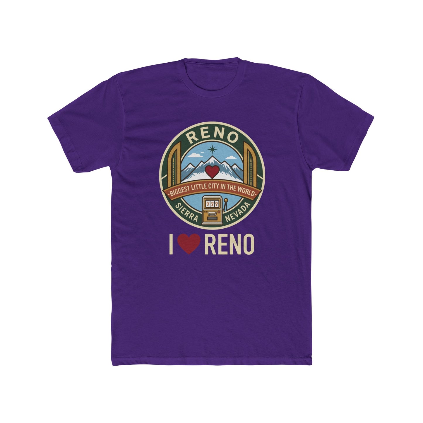 Reno Vintage Badge T-Shirt — I  Reno Retro Cityscape Tee