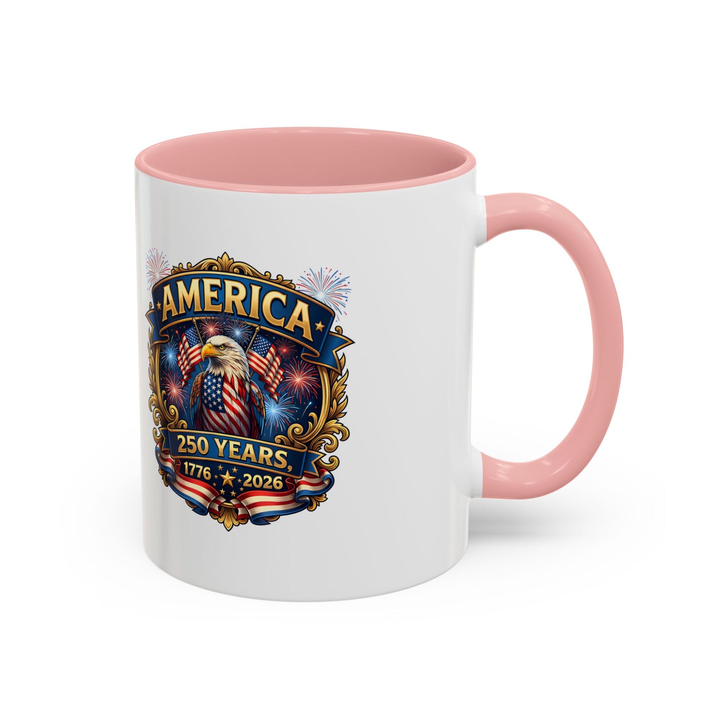 250th America Eagle Coffee Mug — Patriotic 1776–2026 Anniversary Accent Mug