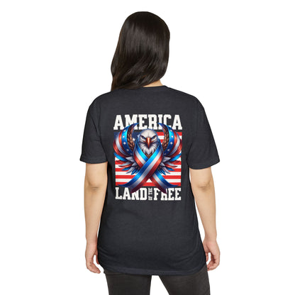America Land of the Free Eagle Ribbon T-Shirt