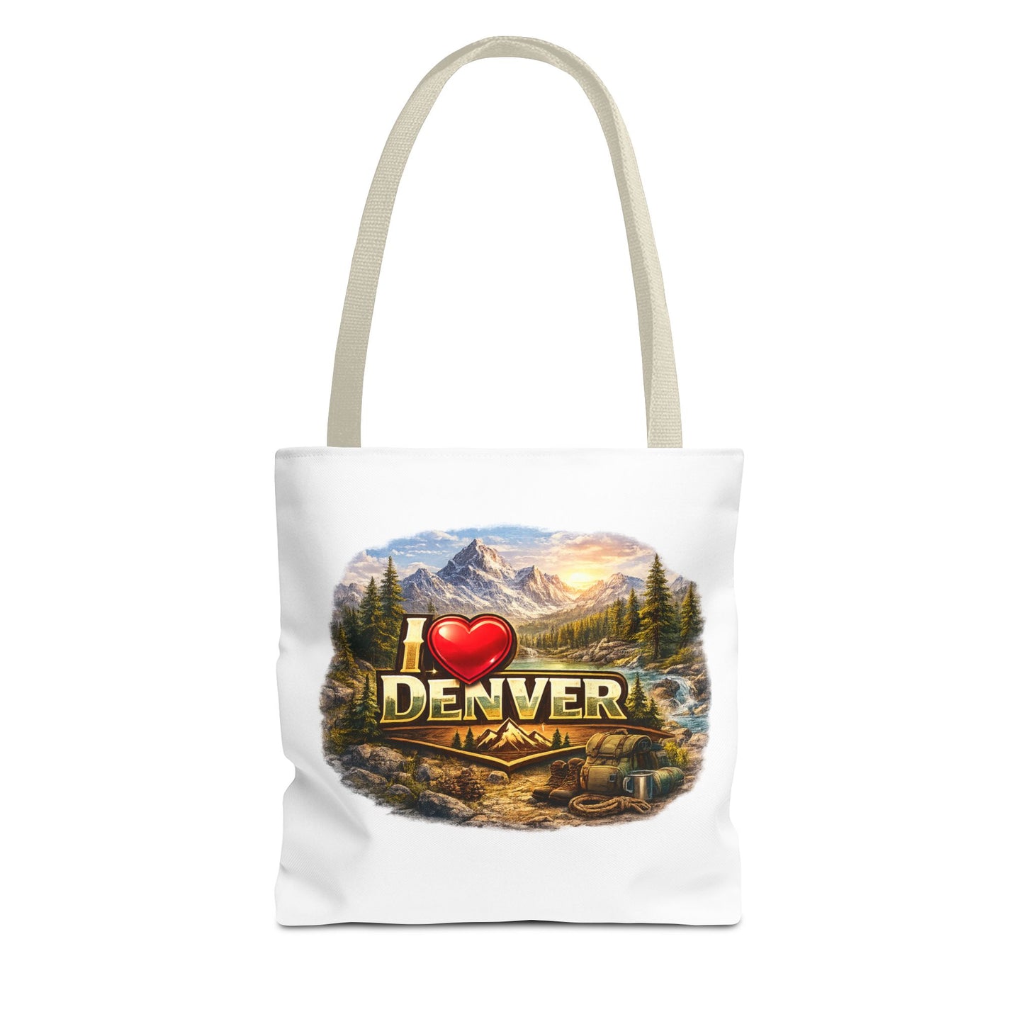 I  Denver Scenic Tote Bag — Colorado Mountain Travel Souvenir