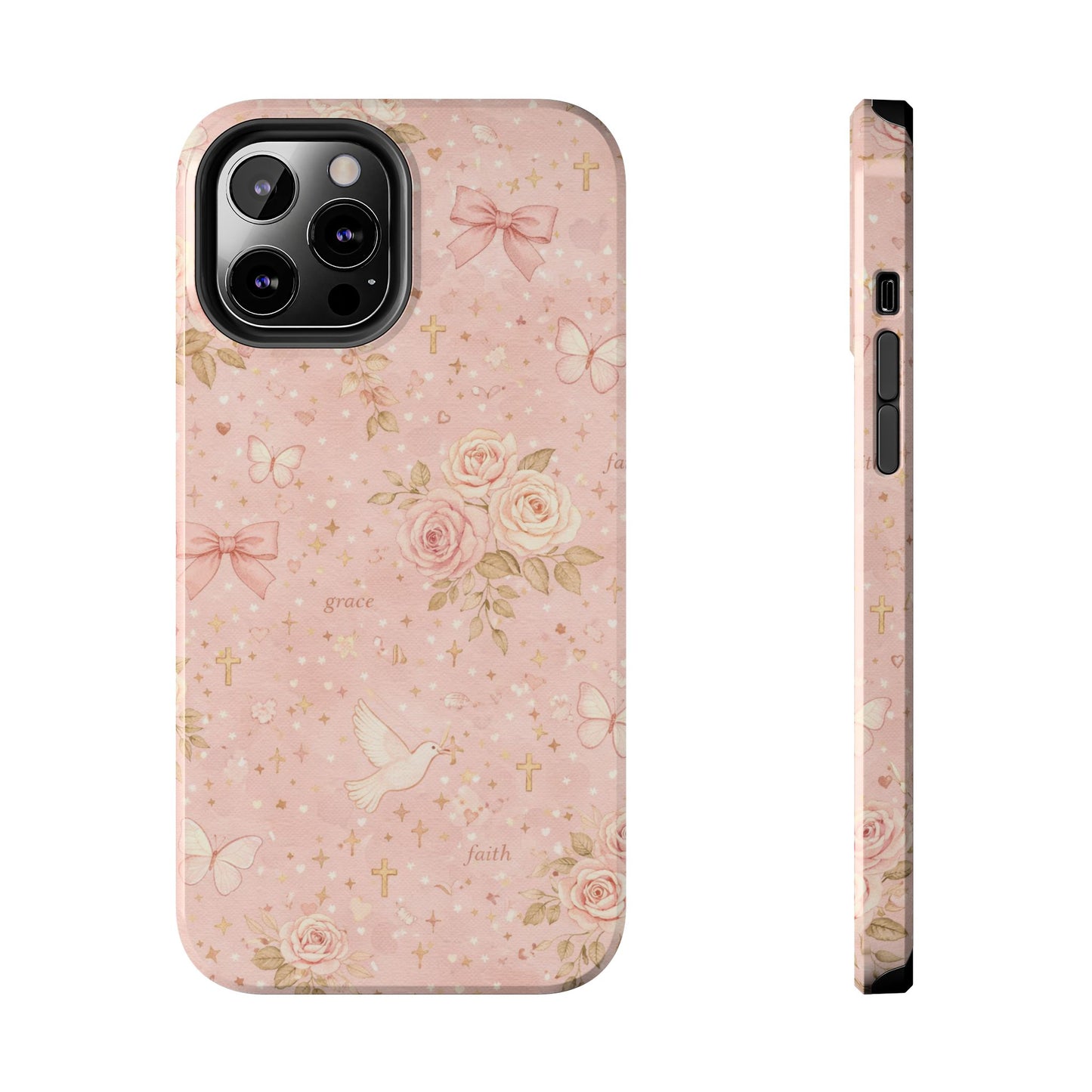 Grace Faith Phone Case | Christian floral iPhone Case