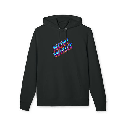 Now What Hoodie — Retro 3D Text Graphic Pullover