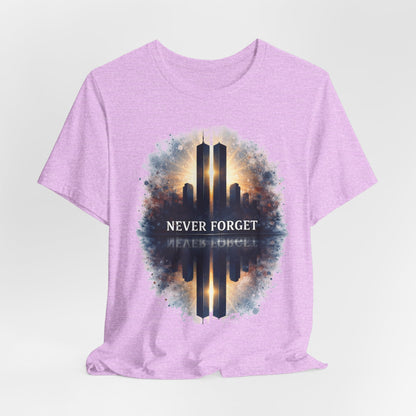 9/11 Never Forget Tee — World Trade Center Memorial Shirt