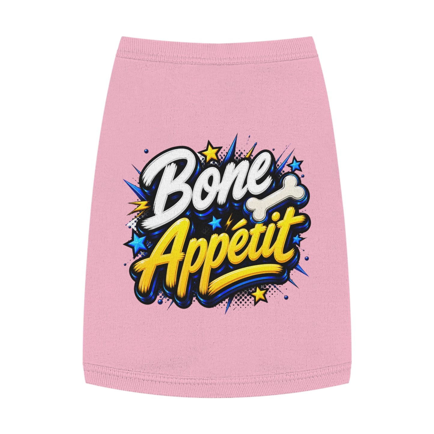 Pet Tank Top — "Bone Appétit" Graphic Dog Tank