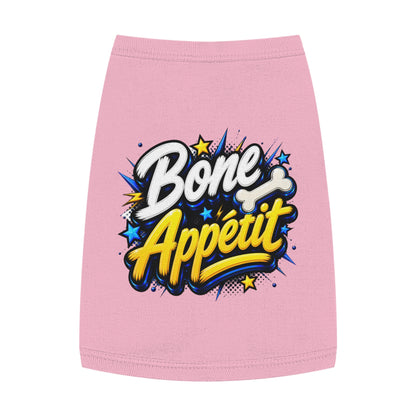 Pet Tank Top — "Bone Appétit" Graphic Dog Tank