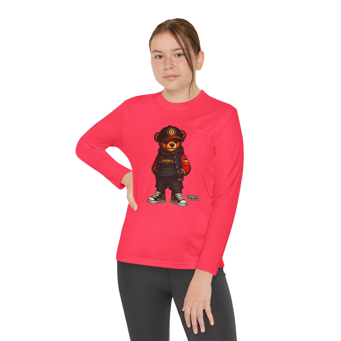 Youth Long Sleeve Tee — Urban Bear Graphic