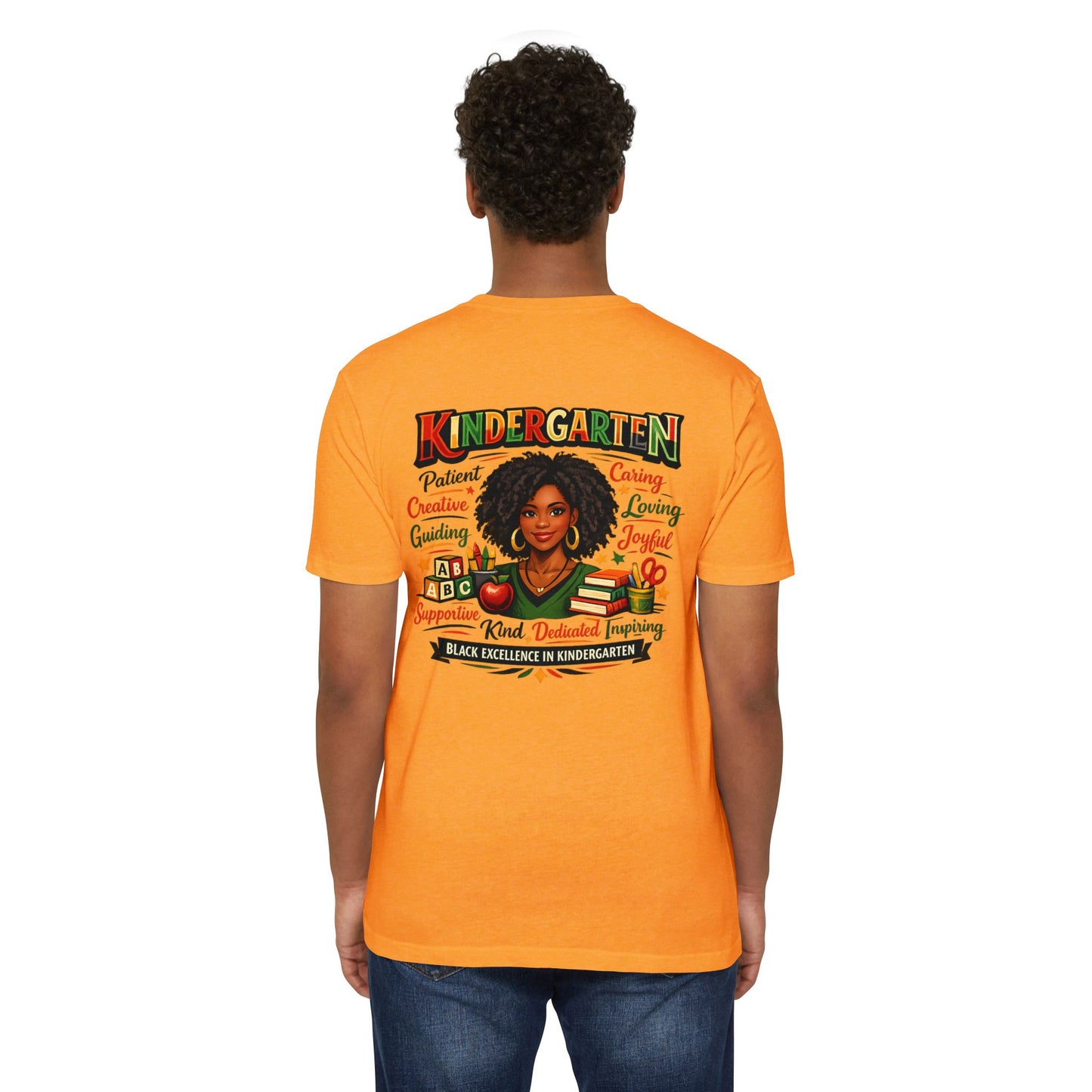 Kindergarten Teacher T-Shirt – Black Excellence in Kindergarten Design