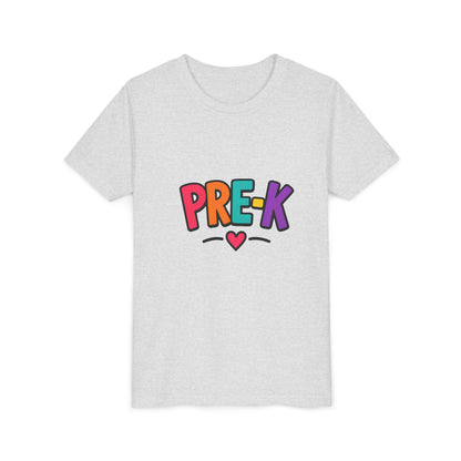 Pre-K Kids Tee — Colorful Heart Preschool Shirt for Boys & Girls