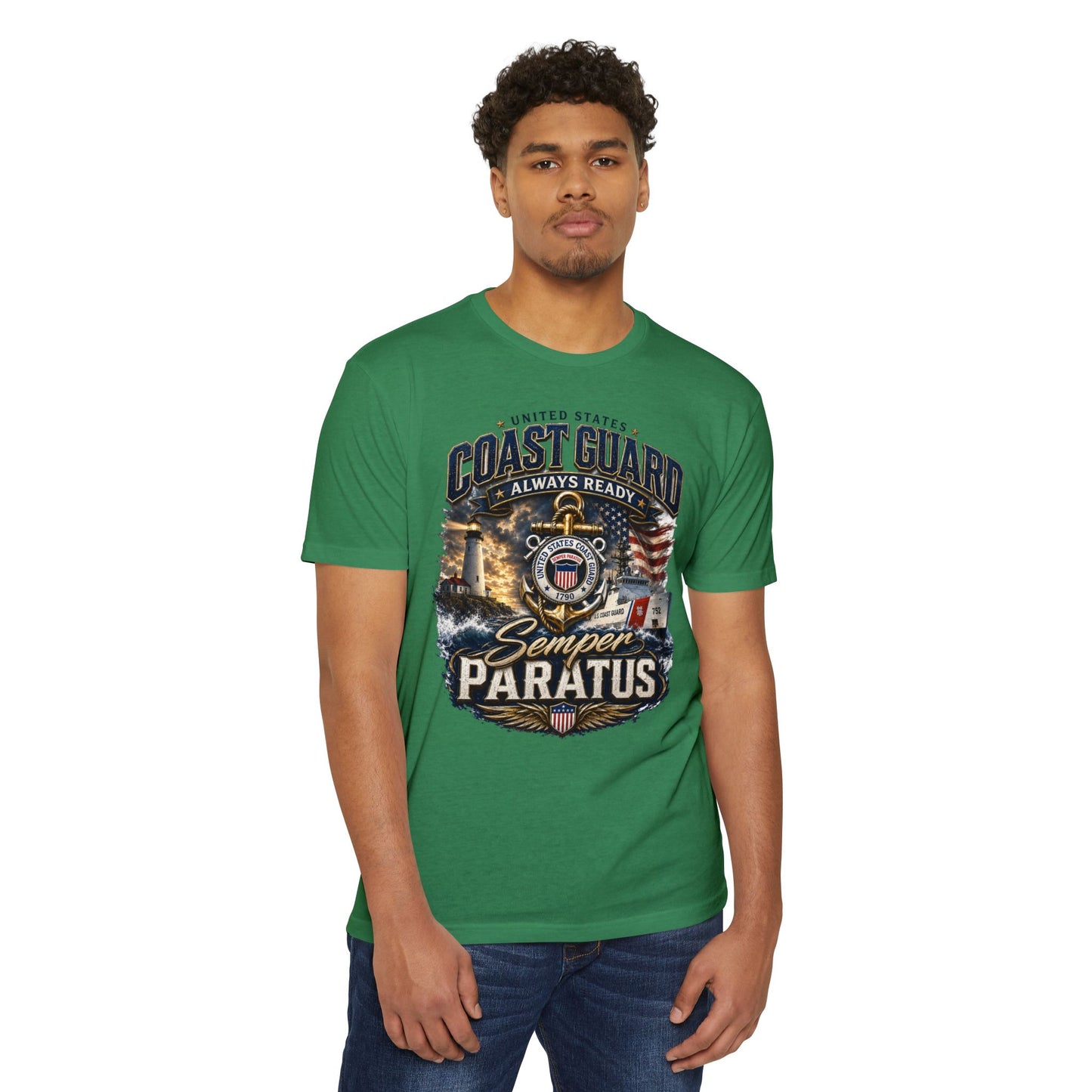 Coast Guard Semper Paratus T-Shirt – U.S. Coast Guard Veteran Tee