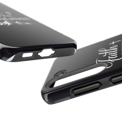 Faith Moves Mountains Tough Phone Case — Christian Inspirational Mountain Design