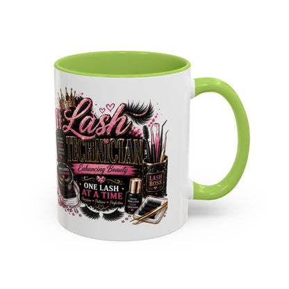 Lash Technician Coffee Mug — "Lash Technician: One Lash at a Time" Accent Mug