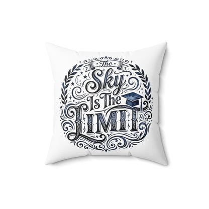 “The Sky Is The Limit” Graduation Throw Pillow — Inspirational College Grad Gift