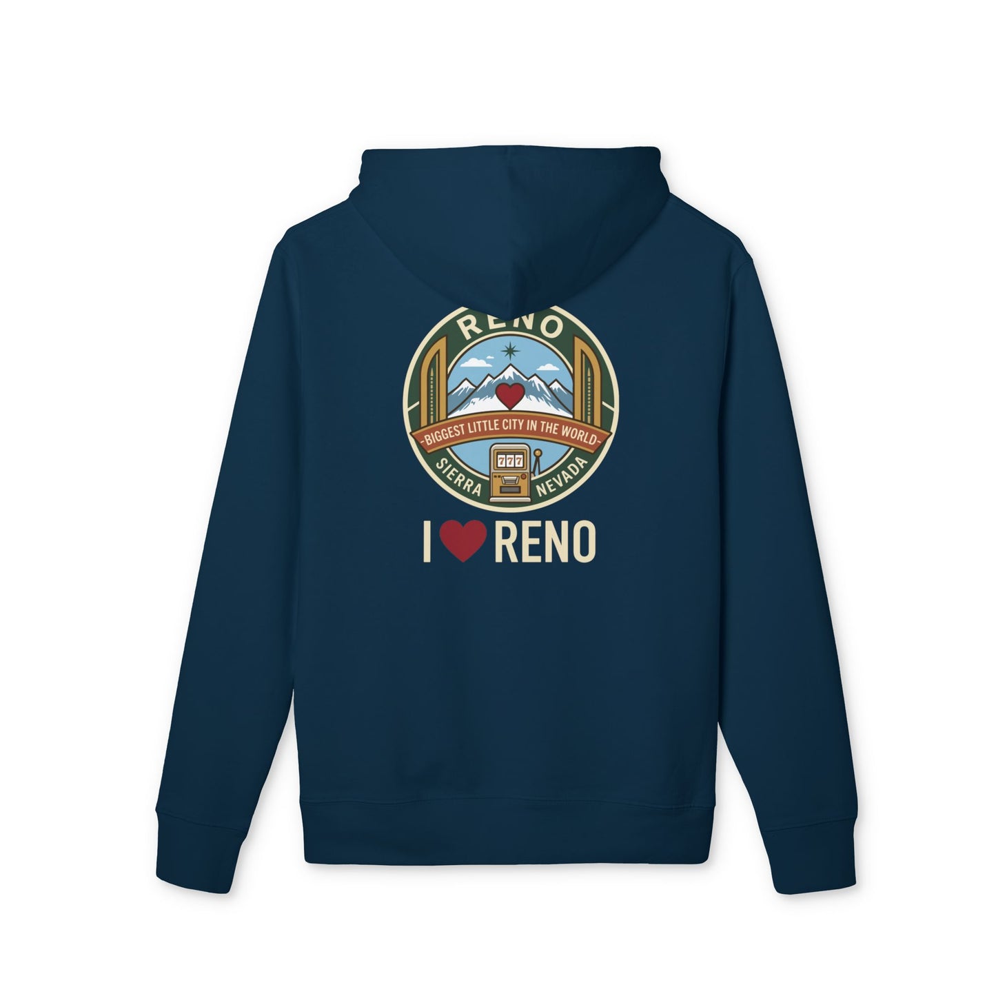 Reno Vintage Patch Hoodie — I  Reno Travel Sweatshirt